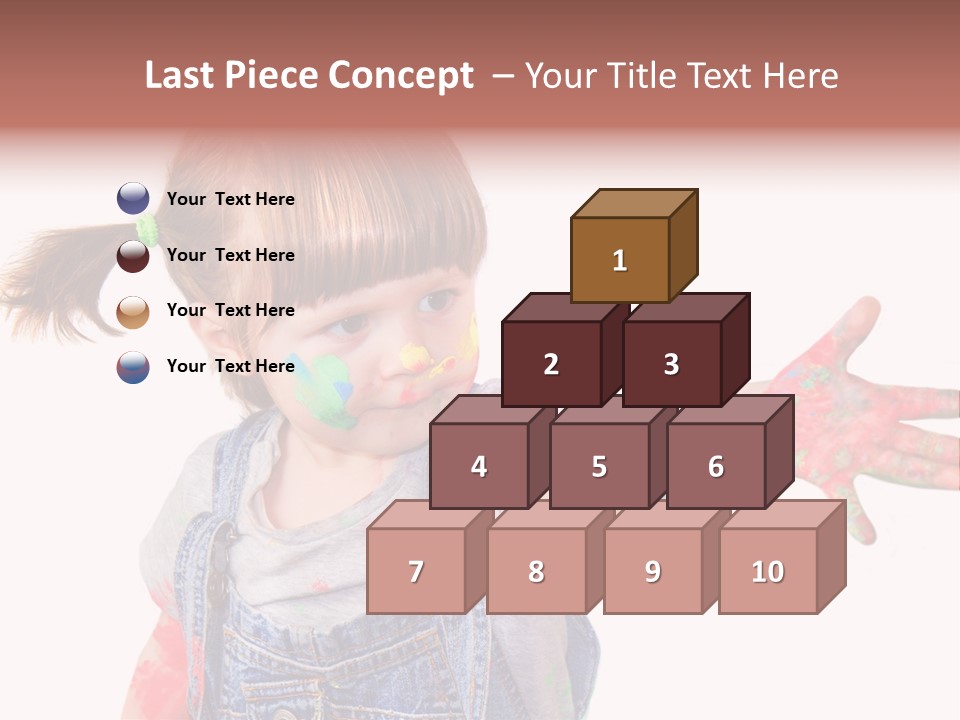 Artista Bambino Colori PowerPoint Template