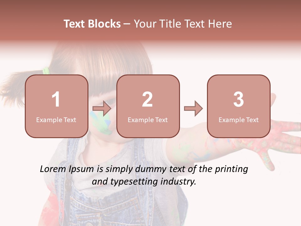 Artista Bambino Colori PowerPoint Template