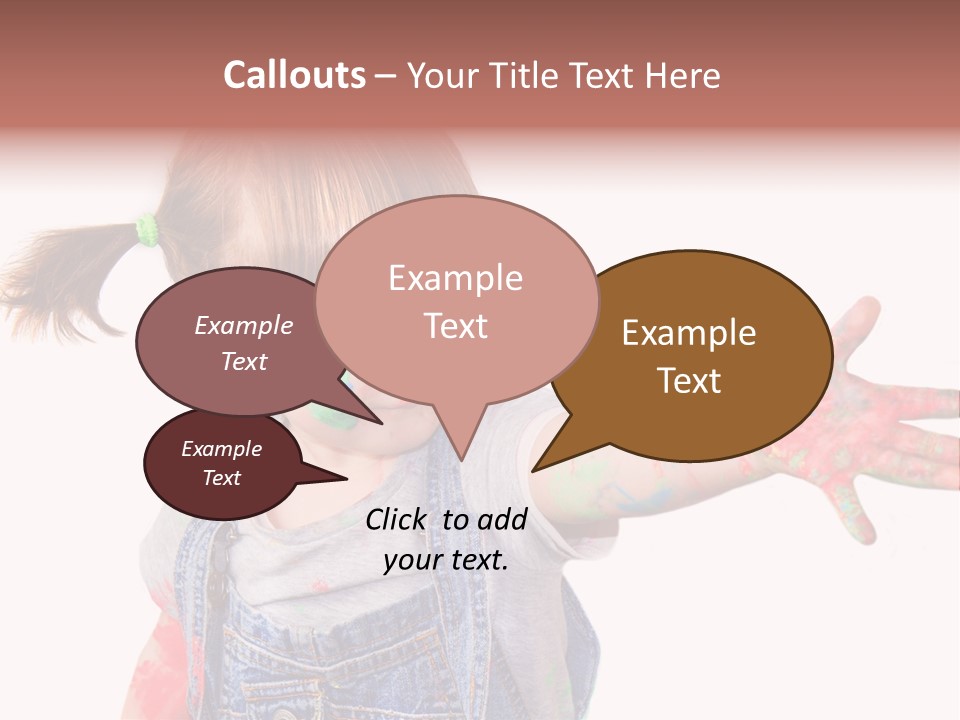 Artista Bambino Colori PowerPoint Template