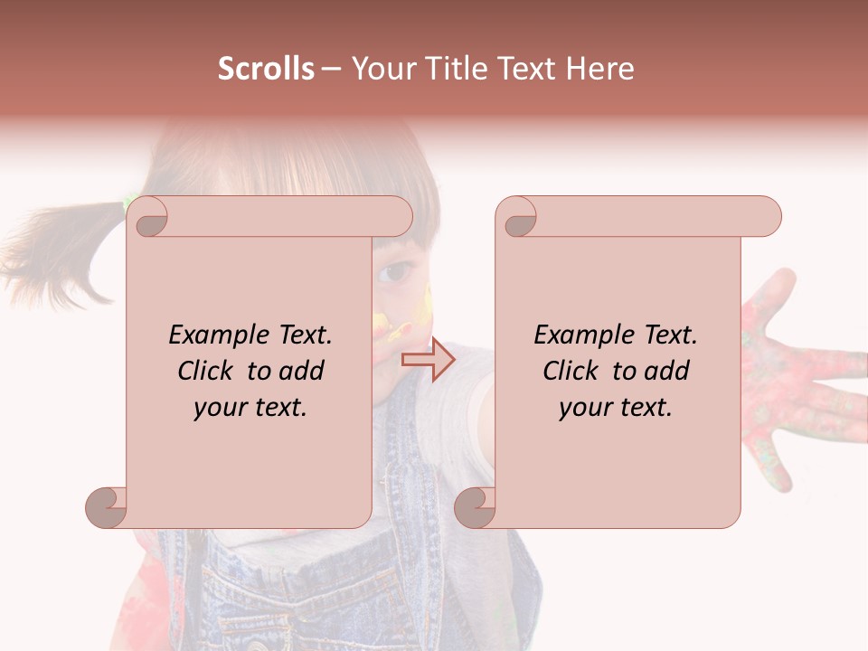 Artista Bambino Colori PowerPoint Template