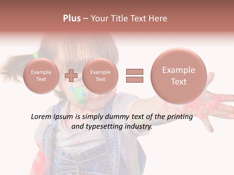 Artista Bambino Colori PowerPoint Template