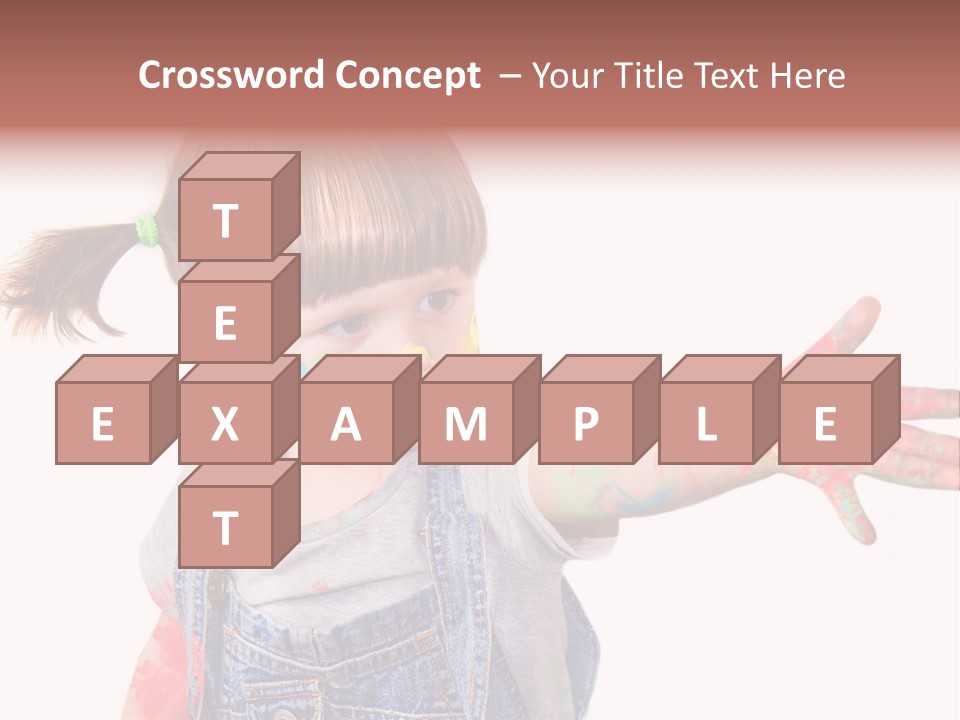 Artista Bambino Colori PowerPoint Template