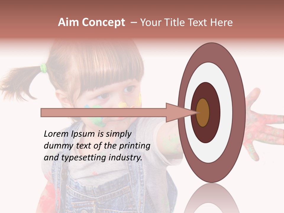 Artista Bambino Colori PowerPoint Template