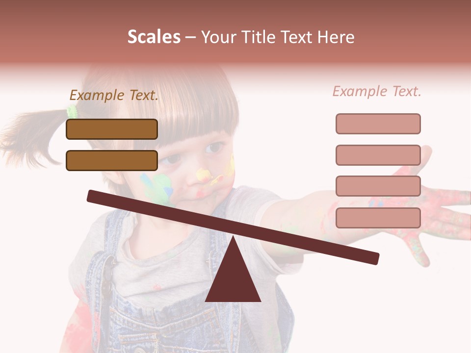 Artista Bambino Colori PowerPoint Template