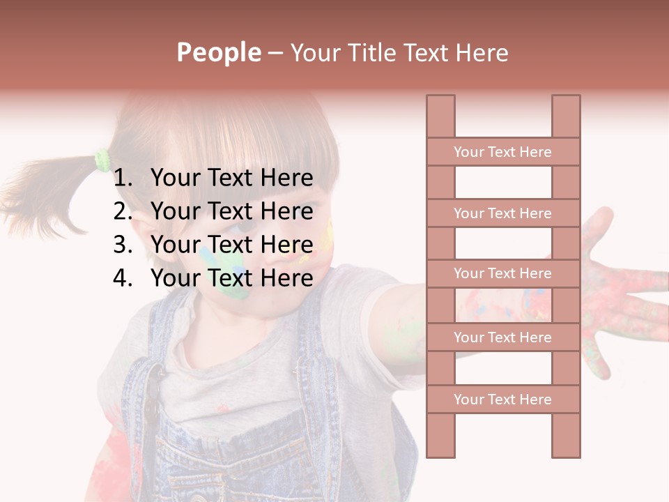 Artista Bambino Colori PowerPoint Template