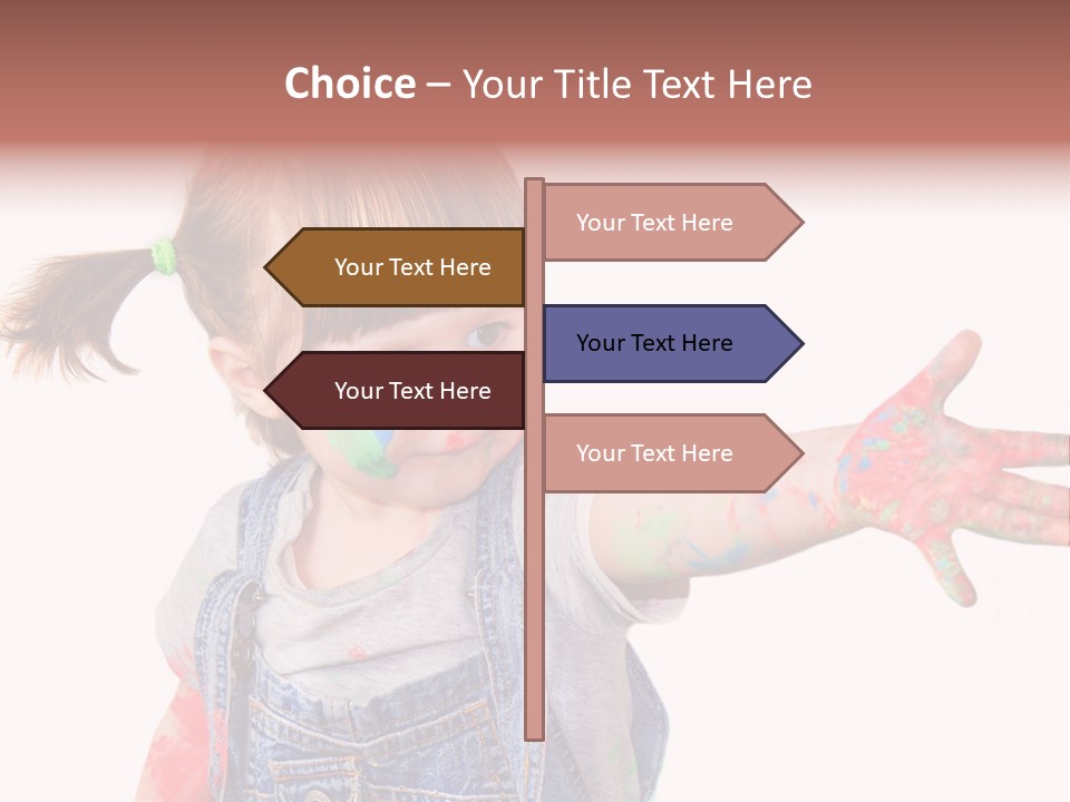 Artista Bambino Colori PowerPoint Template