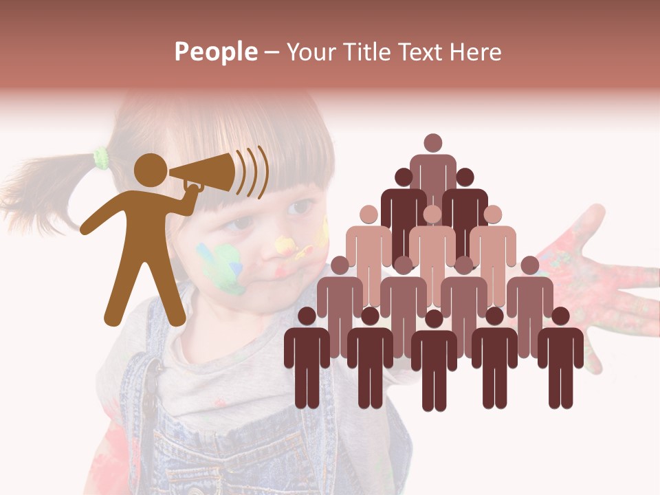 Artista Bambino Colori PowerPoint Template