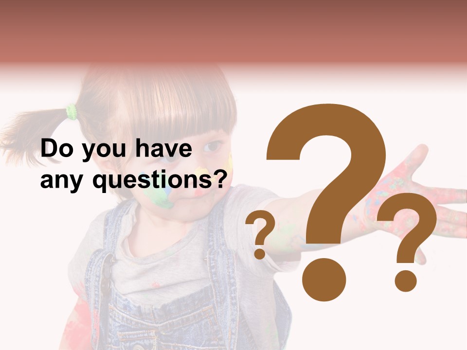 Artista Bambino Colori PowerPoint Template