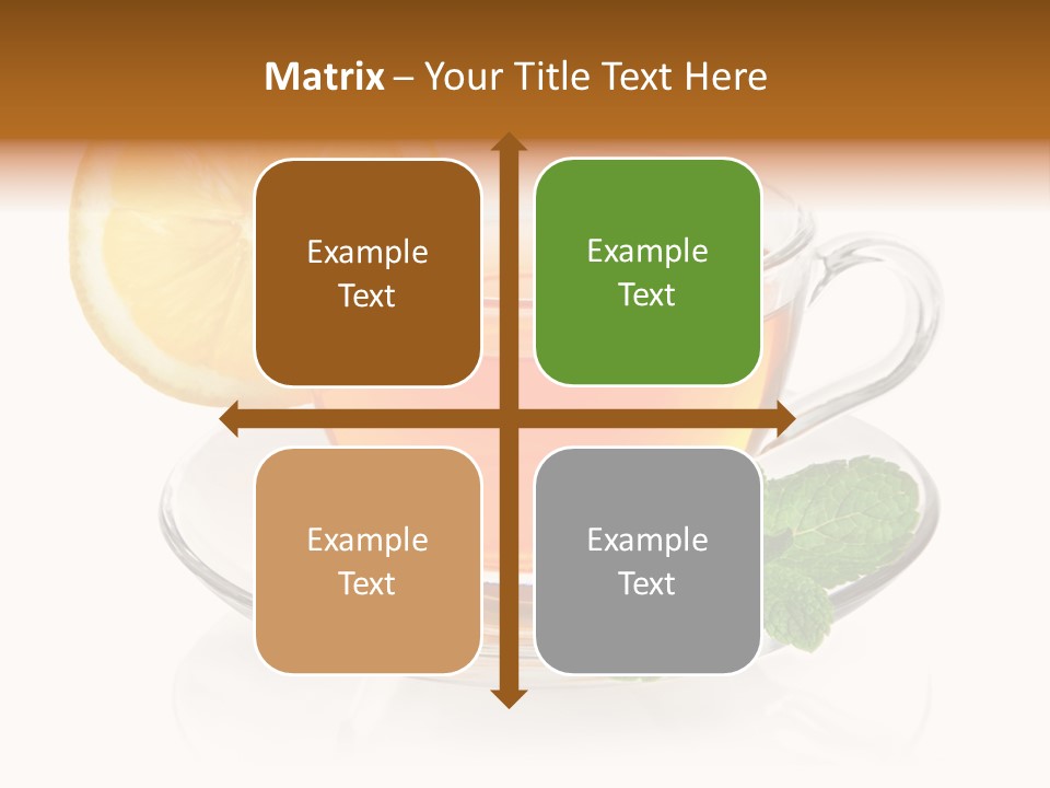 Single Juicy Leaf PowerPoint Template