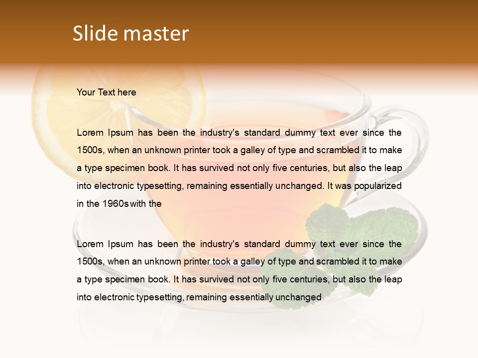 Single Juicy Leaf PowerPoint Template