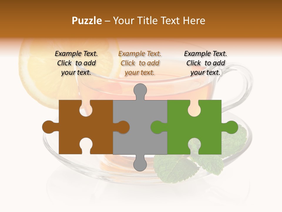 Single Juicy Leaf PowerPoint Template