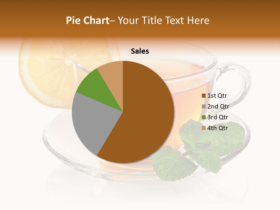 Single Juicy Leaf PowerPoint Template
