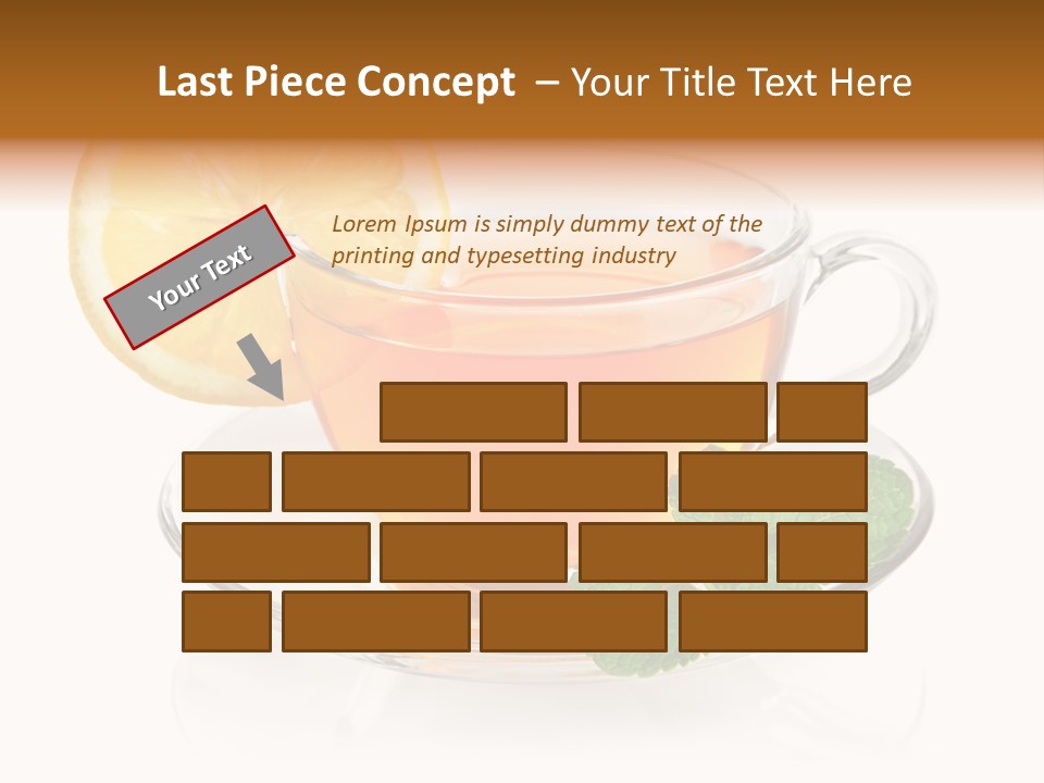 Single Juicy Leaf PowerPoint Template