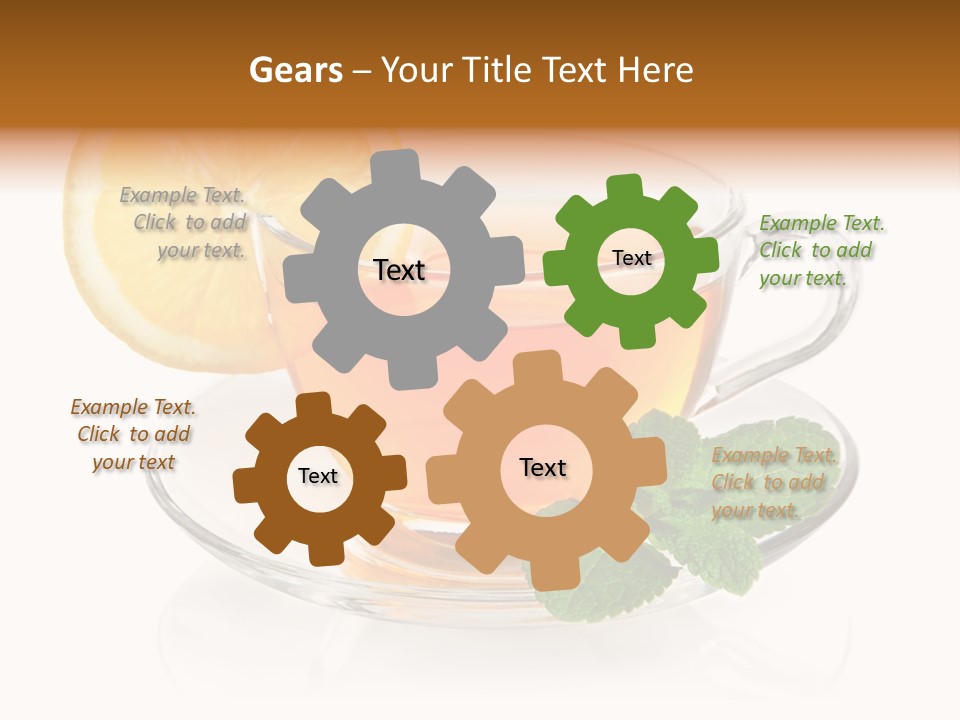 Single Juicy Leaf PowerPoint Template