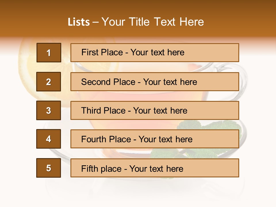 Single Juicy Leaf PowerPoint Template
