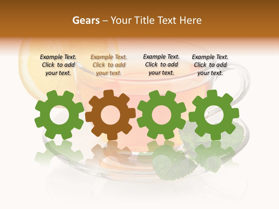 Single Juicy Leaf PowerPoint Template