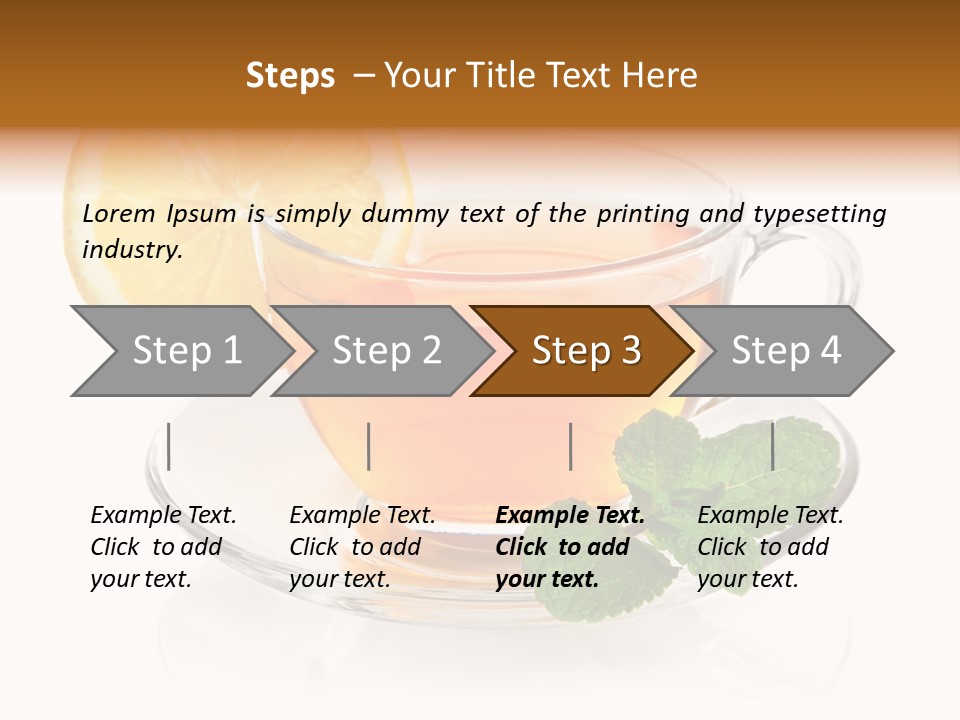 Single Juicy Leaf PowerPoint Template