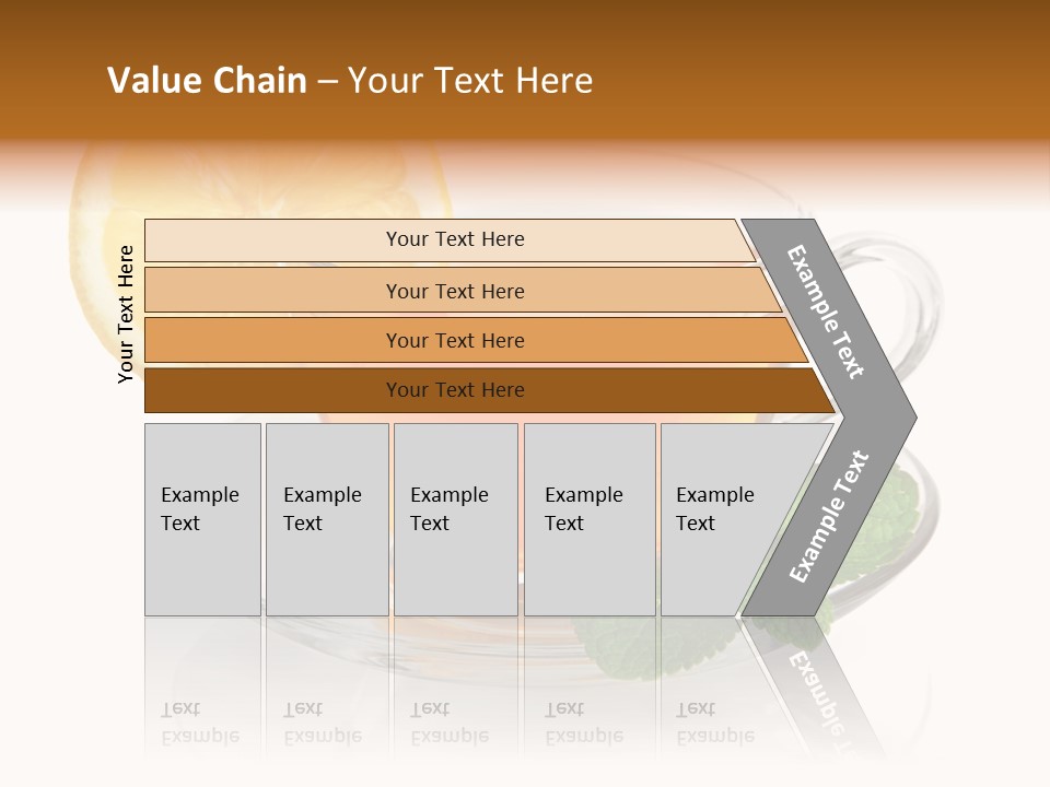 Single Juicy Leaf PowerPoint Template