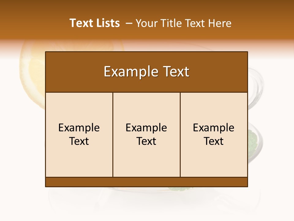 Single Juicy Leaf PowerPoint Template