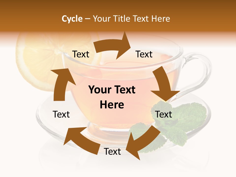 Single Juicy Leaf PowerPoint Template