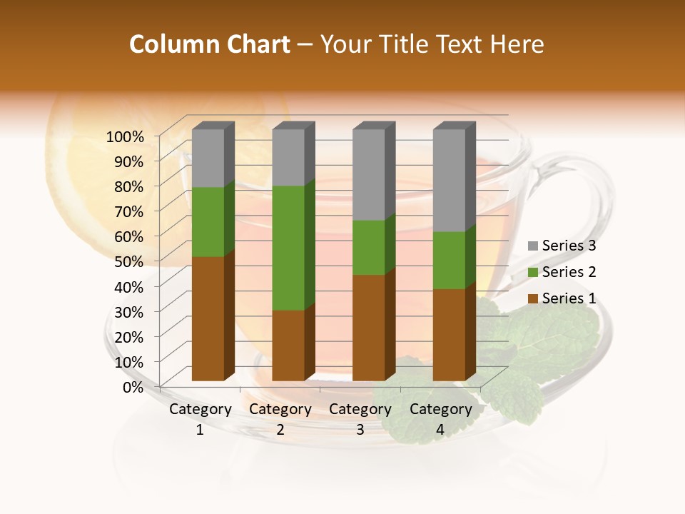 Single Juicy Leaf PowerPoint Template
