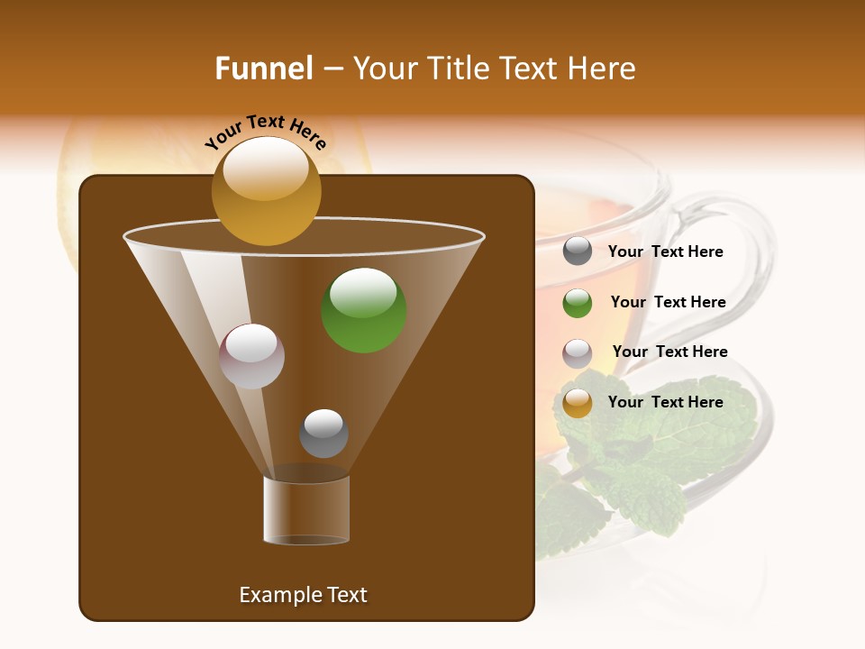 Single Juicy Leaf PowerPoint Template
