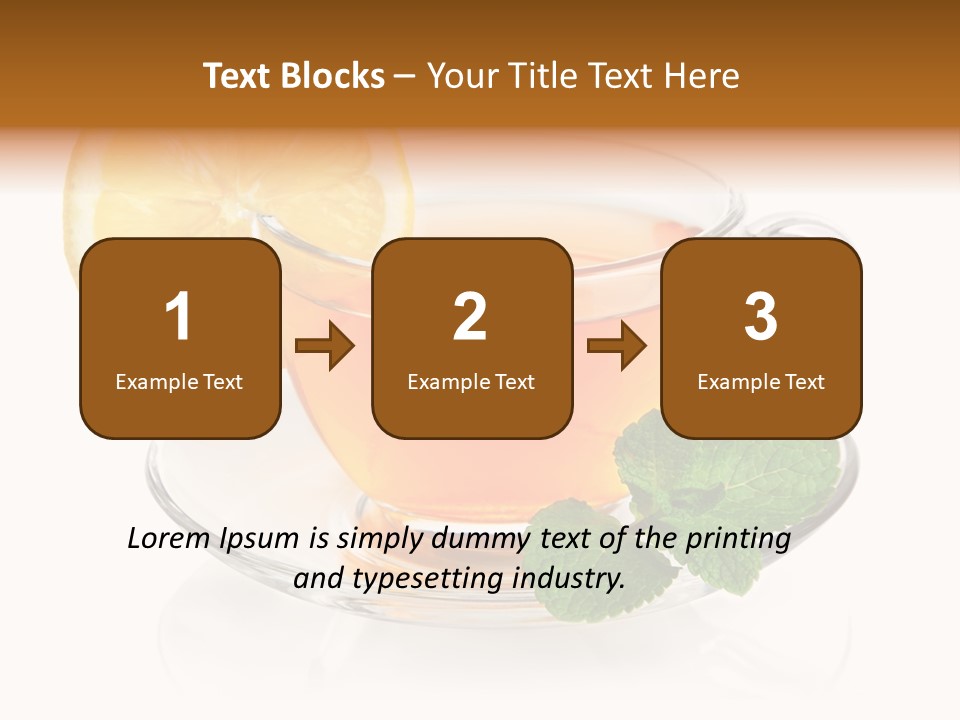 Single Juicy Leaf PowerPoint Template