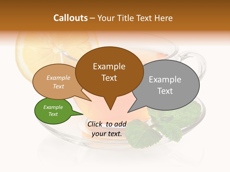 Single Juicy Leaf PowerPoint Template