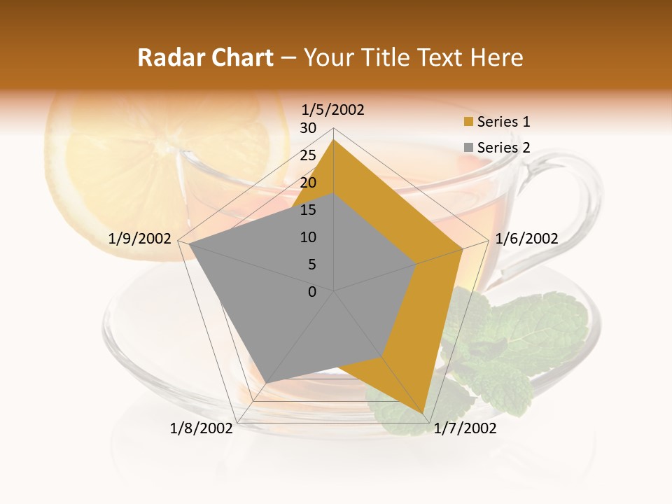 Single Juicy Leaf PowerPoint Template