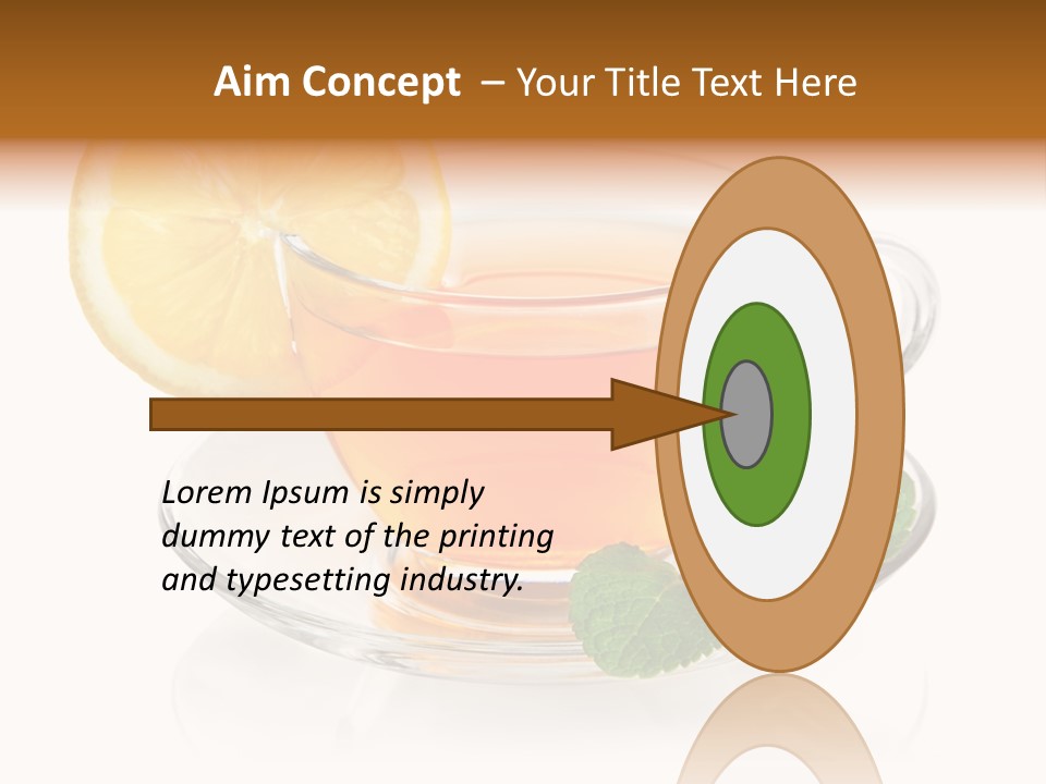 Single Juicy Leaf PowerPoint Template