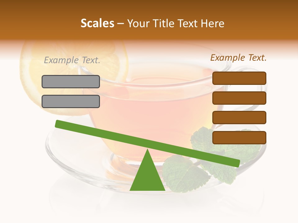 Single Juicy Leaf PowerPoint Template