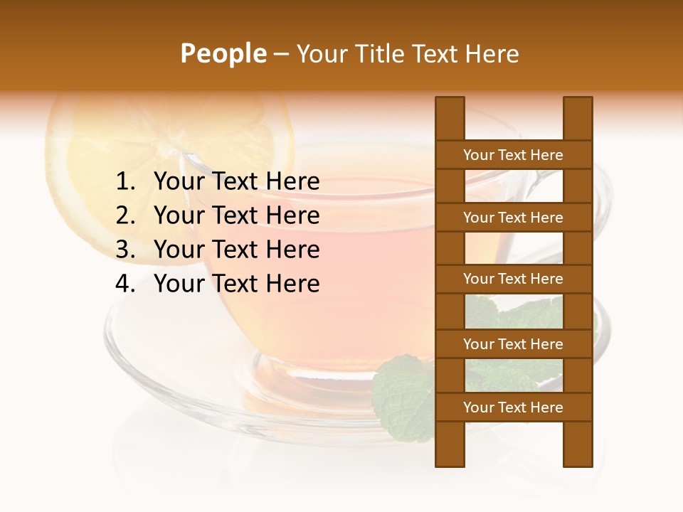 Single Juicy Leaf PowerPoint Template