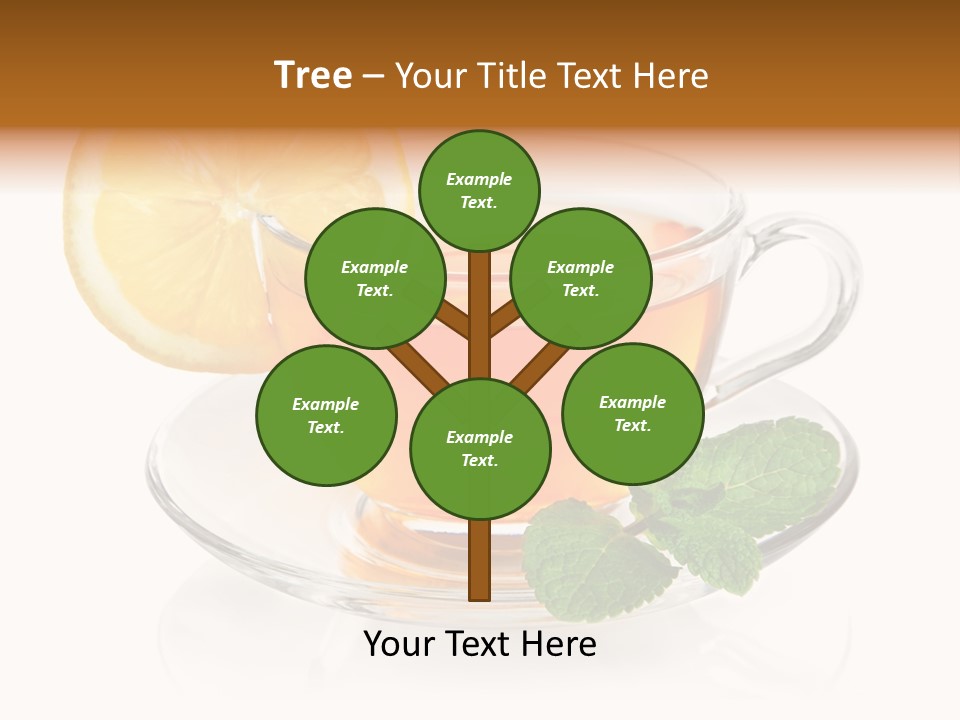Single Juicy Leaf PowerPoint Template