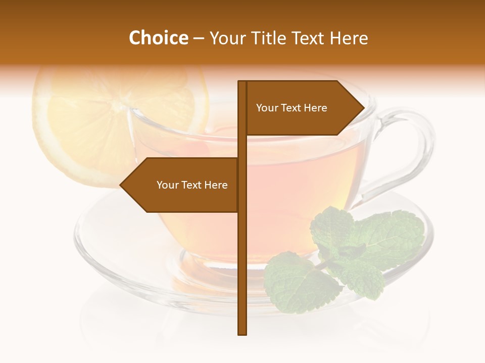 Single Juicy Leaf PowerPoint Template