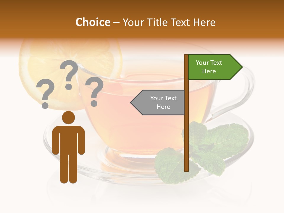 Single Juicy Leaf PowerPoint Template