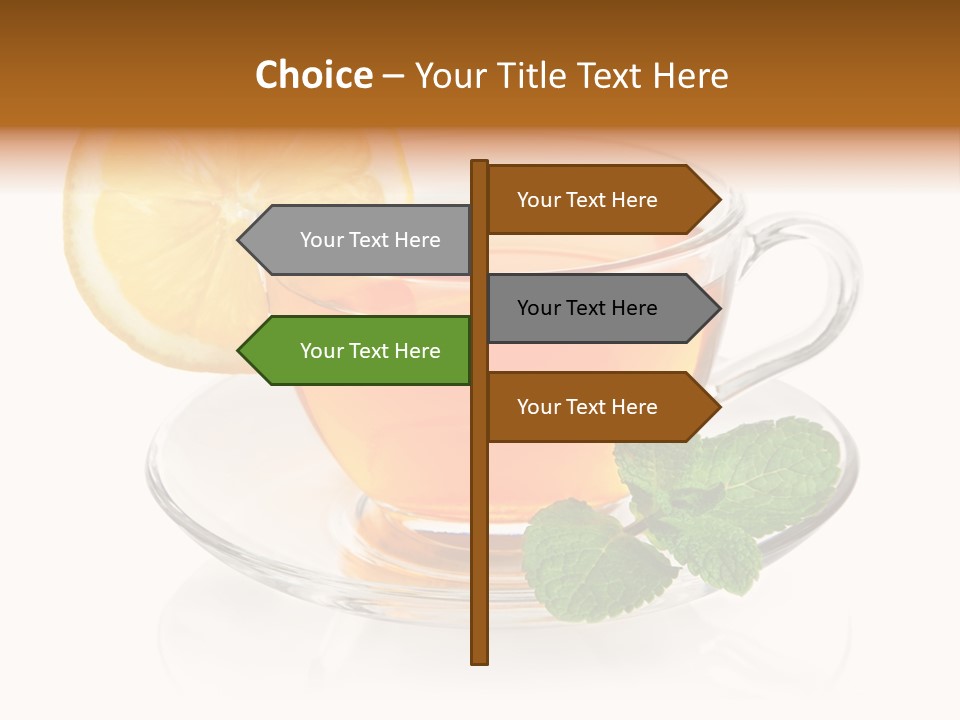 Single Juicy Leaf PowerPoint Template