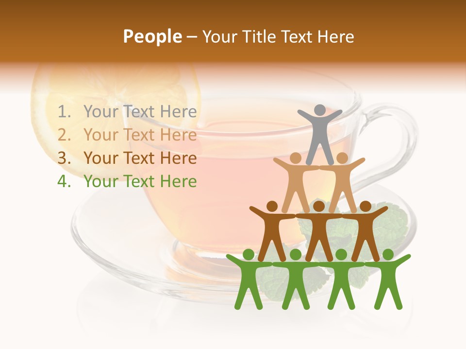 Single Juicy Leaf PowerPoint Template