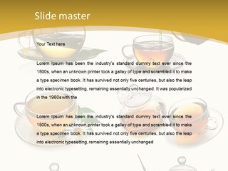 Cup Of Tea Teabag Herbal Medicine PowerPoint Template