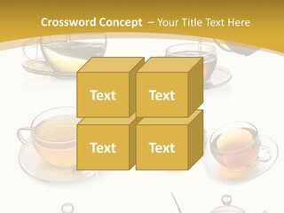Cup Of Tea Teabag Herbal Medicine PowerPoint Template
