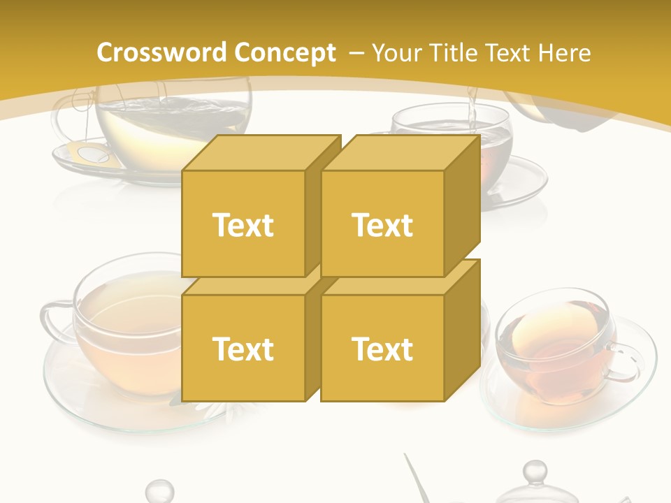 Cup Of Tea Teabag Herbal Medicine PowerPoint Template