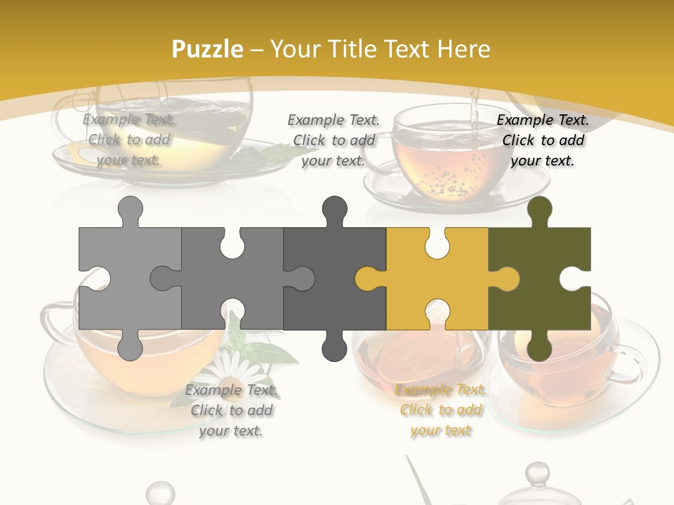 Cup Of Tea Teabag Herbal Medicine PowerPoint Template