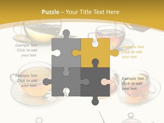 Cup Of Tea Teabag Herbal Medicine PowerPoint Template