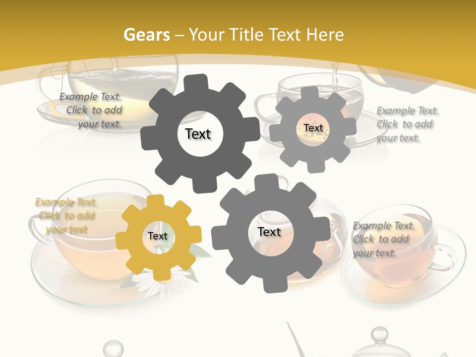 Cup Of Tea Teabag Herbal Medicine PowerPoint Template