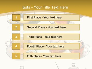 Cup Of Tea Teabag Herbal Medicine PowerPoint Template