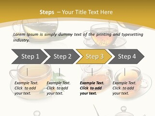Cup Of Tea Teabag Herbal Medicine PowerPoint Template