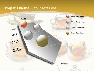 Cup Of Tea Teabag Herbal Medicine PowerPoint Template