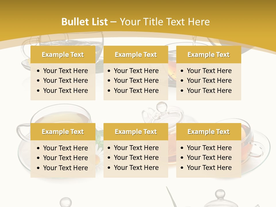 Cup Of Tea Teabag Herbal Medicine PowerPoint Template