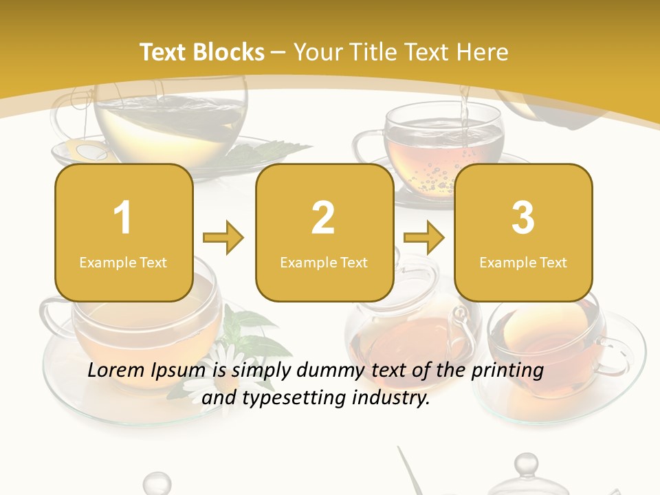 Cup Of Tea Teabag Herbal Medicine PowerPoint Template