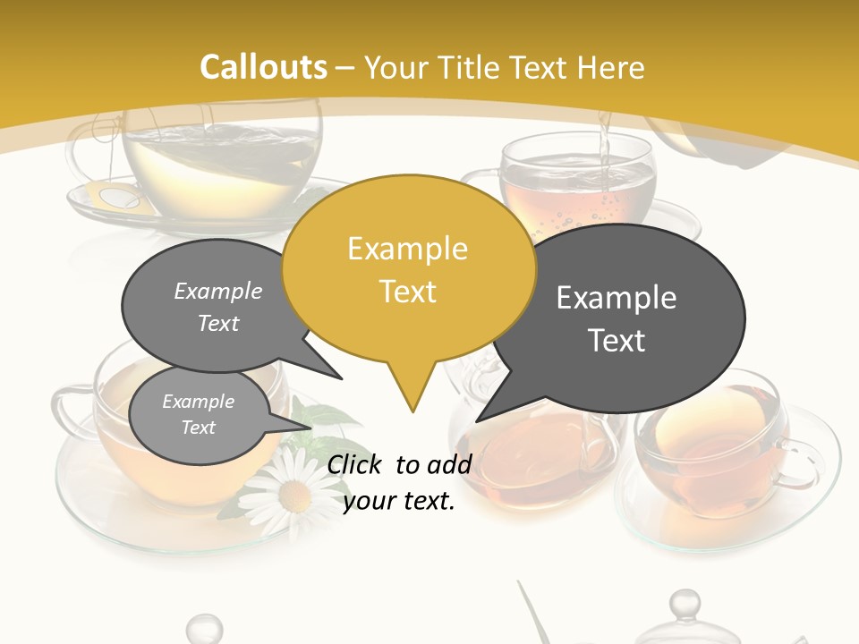 Cup Of Tea Teabag Herbal Medicine PowerPoint Template