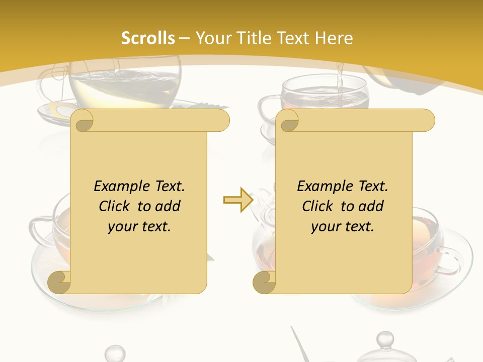 Cup Of Tea Teabag Herbal Medicine PowerPoint Template